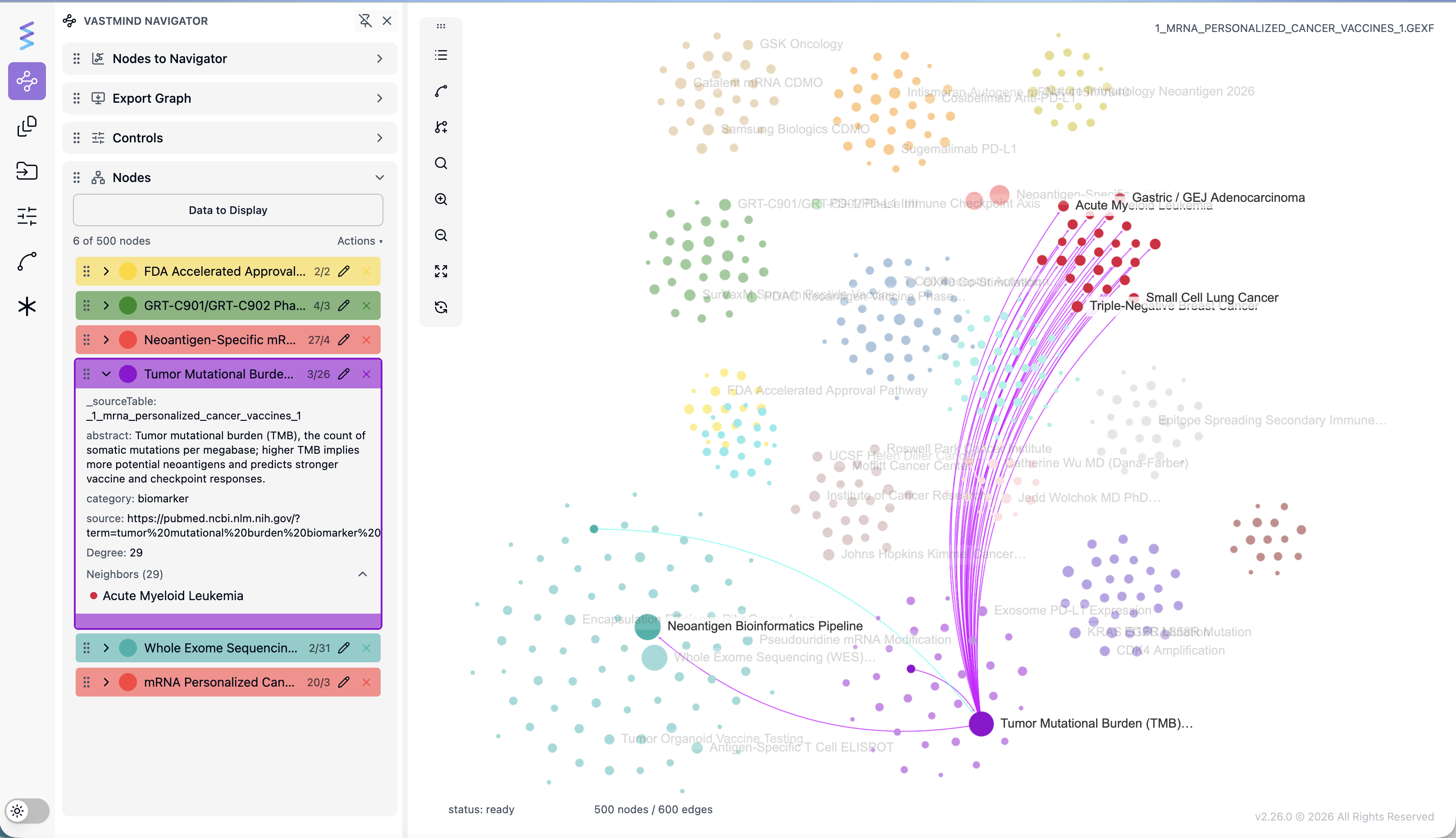 VastMind app detail sidebar screenshot